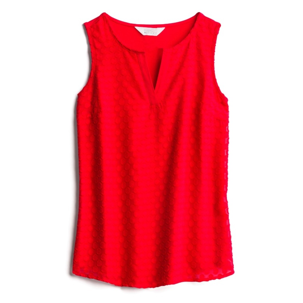 Market & Spruce Polka Dot Textured Top